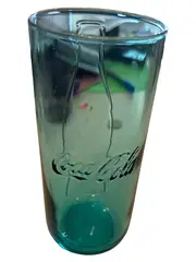 Vorschaubild 1 von Trinkglas Retro Türkis Logo Glas 15cm Höhe