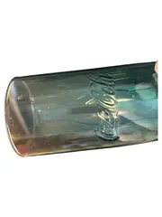 Vorschaubild 3 von Trinkglas Retro Türkis Logo Glas 15cm Höhe