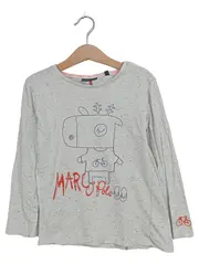 Vorschaubild 1 von Kinder Langarmshirt Gr. 110 Weiß Casual mit Aufdruck