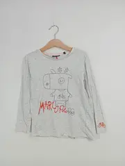 Vorschaubild 2 von Kinder Langarmshirt Gr. 110 Weiß Casual mit Aufdruck