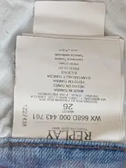 Vorschaubild 4 von Damen Destroyed Jeans W26/34/XS Blau Casual Streetwear mit Paisley Patches