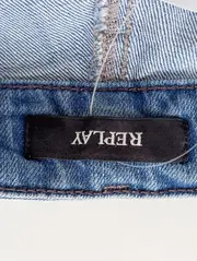 Vorschaubild 3 von Damen Destroyed Jeans W26/34/XS Blau Casual Streetwear mit Paisley Patches