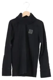 Vorschaubild 1 von Kinder Pullover Rollkragen Gr. 128 Schwarz Basic Langarm
