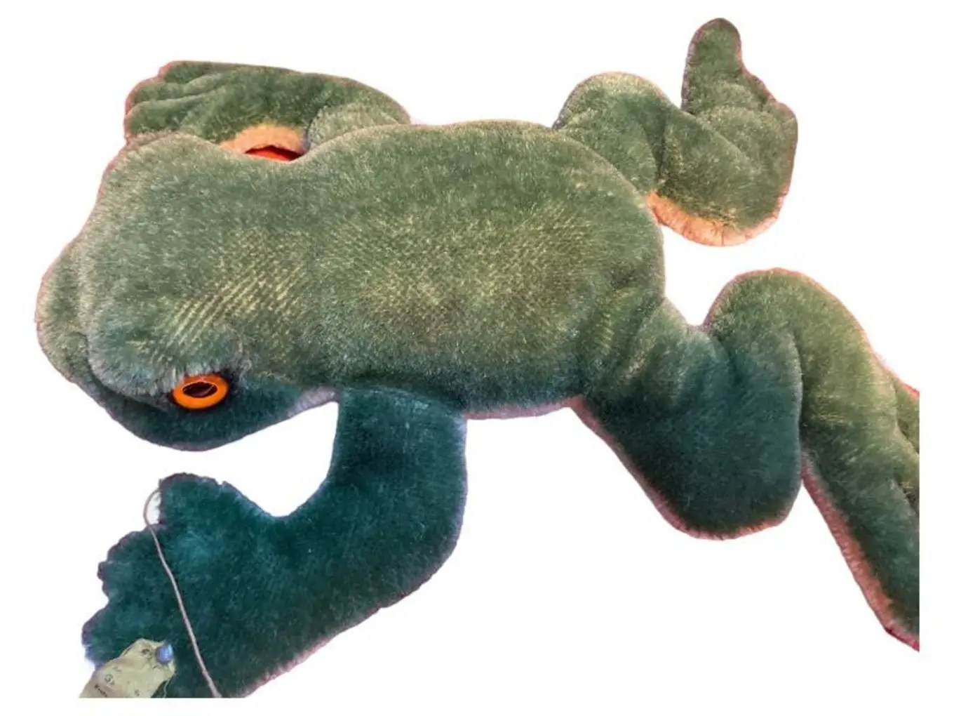 STEIFF Frosch Kuscheltier Stofftier Grün 23cm Plüschtier Sammler