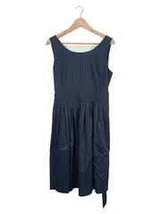 Vorschaubild 1 von Damen Sommerkleid Gr. 40 Blau Elegant Baumwolle Midikleid