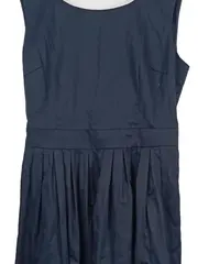 Vorschaubild 2 von Damen Sommerkleid Gr. 40 Blau Elegant Baumwolle Midikleid
