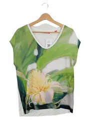 Vorschaubild 1 von Damen T-Shirt Blumenmuster Gr. 36/S Feminin Mehrfarbig
