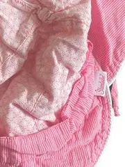 Vorschaubild 4 von Mädchen Sonnenhut Pink Gestreift Nackenschutz Gr. 49 Baumwolle