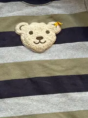 Vorschaubild 3 von Langarmshirt Kinder Teddybär gestreift Baumwolle Gr. 104