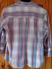 Vorschaubild 4 von Damen Karohemd Hemdbluse Gr. 42 Mehrfarbig Casual 3/4-Arm