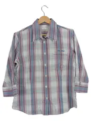 Vorschaubild 1 von Damen Karohemd Hemdbluse Gr. 42 Mehrfarbig Casual 3/4-Arm