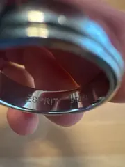 Vorschaubild 2 von Damen Ring Größe 16 Silber Edelstahl Glas Modern Elegant