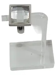 Vorschaubild 1 von Damen Ring Größe 16 Silber Edelstahl Glas Modern Elegant