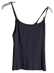 Vorschaubild 1 von Damen Top Shirt Gr. 38/M Schwarz Casual Spaghetti Träger