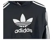 Vorschaubild 3 von Originals Kinder Cropped Hoodie Trefoil Logo Gr. 152 Schwarz