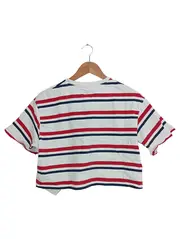 Vorschaubild 2 von Damen T-Shirt Einheitsgröße Mehrfarbig Gestreift Cropped Streetwear
