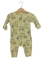 Vorschaubild 1 von Baby Body Strampler Gr. 98 Grün Leopardenmuster Baumwolle