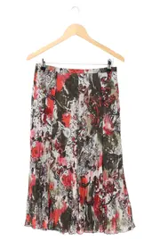 Vorschaubild 1 von Faltenrock Damen 36/S Mehrfarbig Florales Muster Elegant Midirock