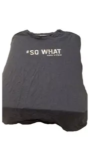 Vorschaubild 1 von Kinder T-Shirt #SO WHAT Gr. 176 Blau Kurzarm Casual Baumwolle