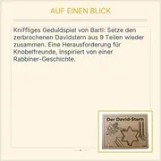 Vorschaubild 3 von Geduldspiel Der David-Stern Knobelspiel Puzzle