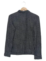 Vorschaubild 2 von Damen Bluse 36/S Blau gepunktet Langarm Modal Baumwolle