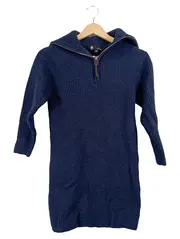 Vorschaubild 1 von Damen Strickkleid XS Blau Casual Rippstrick