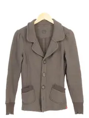 Vorschaubild 1 von Damen Leichte Jacke Gr. 38/M Grau Casual Baumwolle