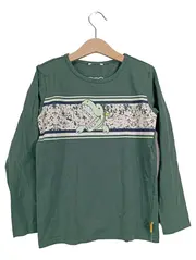 Vorschaubild 1 von Kinder Langarmshirt Grün Krokodil Motiv Gr. 122 Baumwolle Casual