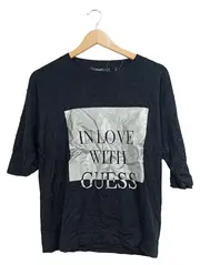 Vorschaubild 1 von Damen T-Shirt Schwarz Print Kurzarm Gr. 40/L Modisch