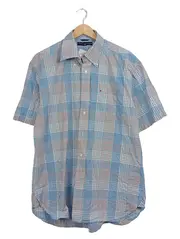 Vorschaubild 2 von Herren Freizeithemd Kurzarm Kariert Blau Gr. XXL