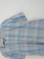 Vorschaubild 3 von Herren Freizeithemd Kurzarm Kariert Blau Gr. XXL