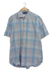 Vorschaubild 1 von Herren Freizeithemd Kurzarm Kariert Blau Gr. XXL