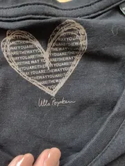 Vorschaubild 2 von Damen T-Shirt Gr. 52 Blau Casual Herzprint