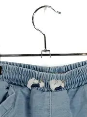 Vorschaubild 5 von Mädchen Shorts Hose Gr. 82 Blau Baumwolle Rüschen