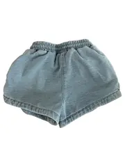 Vorschaubild 2 von Mädchen Shorts Hose Gr. 82 Blau Baumwolle Rüschen
