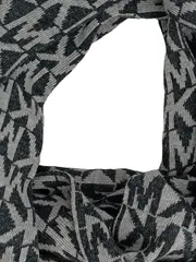 Vorschaubild 2 von Damen Schal Grau Logo Monogramm Wolle 170cm