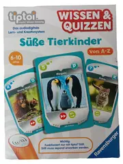 Vorschaubild 1 von tiptoi Wissen Quizzen Tierkinder A-Z Lernspiel 6-10 J.