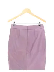 Vorschaubild 2 von Hugo Lederrock Damen Gr. 36/S Lila Falten Pencil Skirt