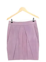 Vorschaubild 1 von Hugo Lederrock Damen Gr. 36/S Lila Falten Pencil Skirt