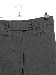 Vorschaubild 2 von Damen Stoffhose Gr. 42 Grau Nadelstreifen Business Büro