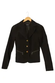 Vorschaubild 1 von Cordjacke Damen Gr. 34/XS Braun Elegant Vintage Preppy Strukturmuster