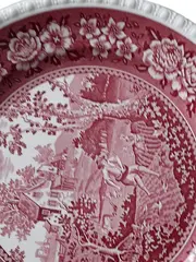 Vorschaubild 2 von Rusticana Wandteller Keramik Rot 25 cm Landschaft Traditionell