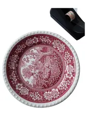 Vorschaubild 1 von Rusticana Wandteller Keramik Rot 25 cm Landschaft Traditionell