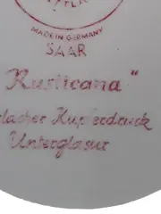 Vorschaubild 4 von Rusticana Wandteller Keramik Rot 25 cm Landschaft Traditionell