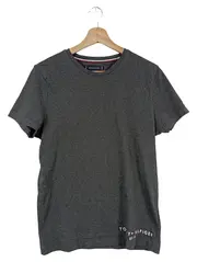 Vorschaubild 1 von Herren T-Shirt Grau Gr. 46/S Basic Baumwolle Kurzarm