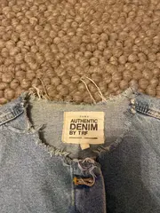 Vorschaubild 2 von Authentic Denim TRF Damen Jeansjacke Cropped Vintage Blau Gr. S