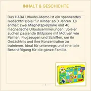 Vorschaubild 3 von Urlaubs-Memo Reisespiel Gedächtnisspiel Kinderspiel Metalldose ab 3 Jahre