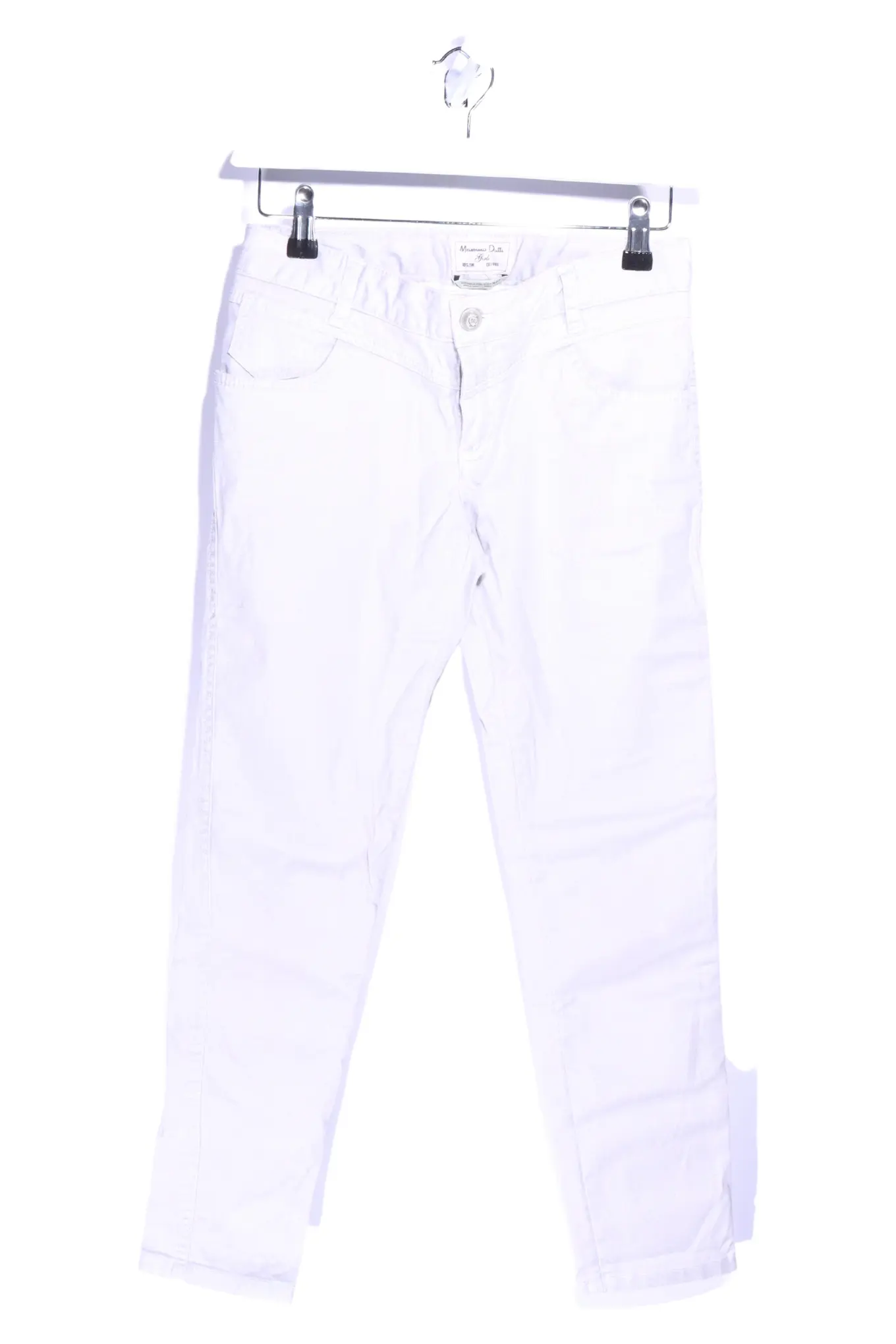 MASSIMO DUTTI Kinder Mom Jeans Hose Weiß Gr. 146-152cm Casual