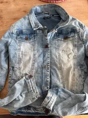 Vorschaubild 3 von Jeansjacke Kinder Gr. 176 Blau Casual Stickerei