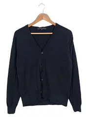 Vorschaubild 1 von Herren Strickjacke Cardigan Schwarz Gr. S Business Klassisch